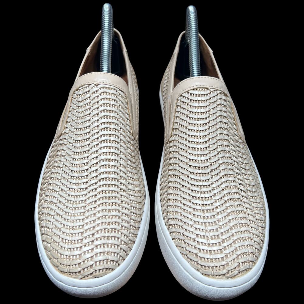 KAARI BLUE Women's 8 Cream Woven Loafer Slip On Comfort Shoes Casual - Picture 8 of 11